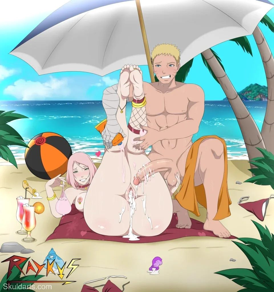Anime Hentai Ino x Sakura Porn Fucking the tight wet pussy of the two busty sluts! Naruto filled Ino's ass with cum and Sakura's pussy (5)