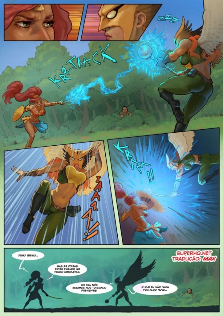 HQ Sexo Hentai zelda x DC comics Hot Duels V Urbosa vs Hawkgirl 01 (2)