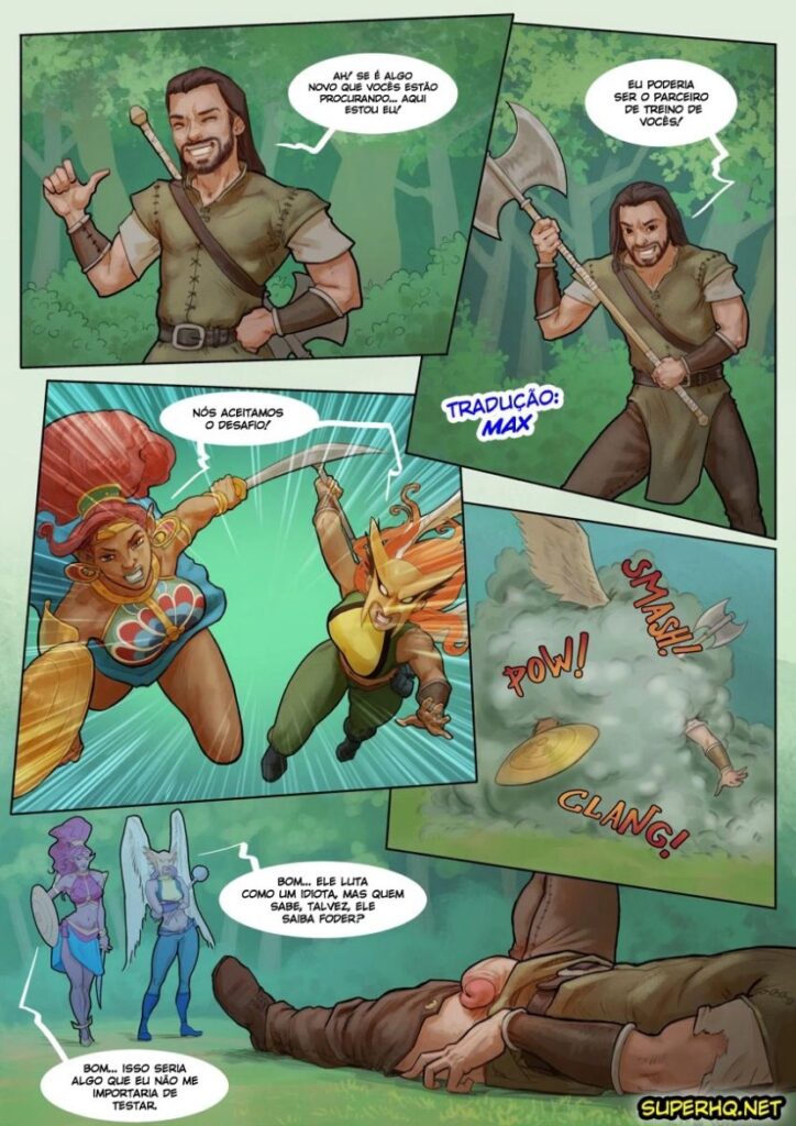 HQ Sexo Hentai zelda x DC comics Hot Duels V Urbosa vs Hawkgirl 01 (3)
