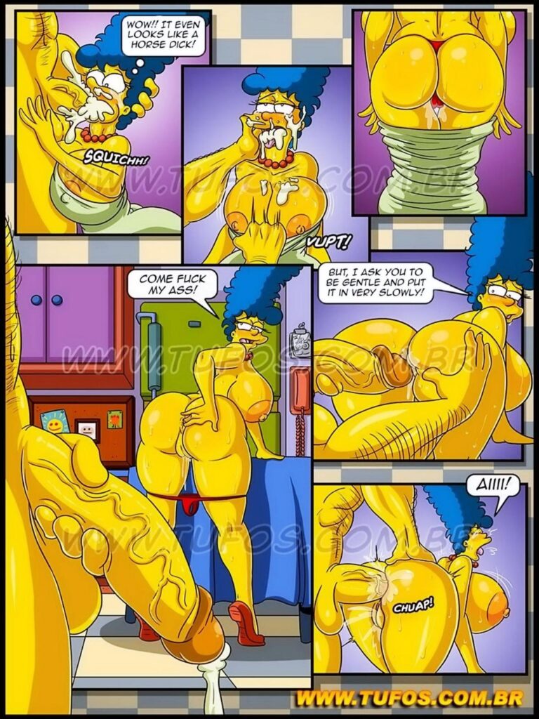 Hentai HQ Os Simpsons Porno Quadrinhos xxx Hentai Marge Anal 3