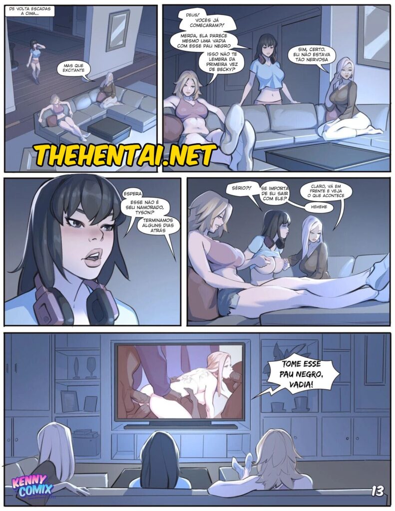 HQ Hentai Negros fodendo loirinha inocente 14